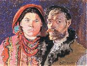 Stanislaw Wyspianski, Self Portrait with Wife at the Window,